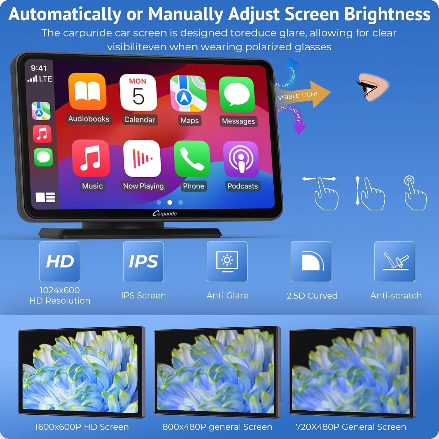 Carpuride W701Plus Dual Bluetooth Wireless Apple CarPlay GPS Android Auto Radio