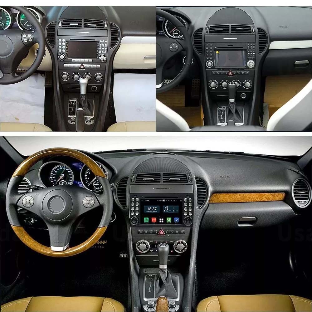7″ Android 14 Car Radio For Mercedes-Benz SLK R171 2004-2012 GPS Carplay 4+64G