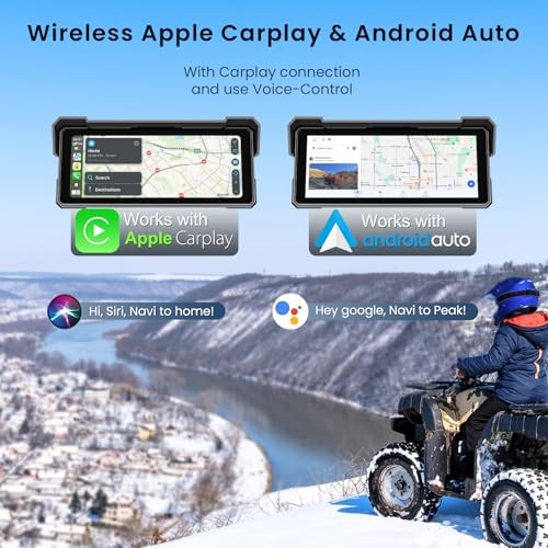8.1 Inch Motorcycle Carplay GPS Navigation System with A-pple 8 Inch Screen