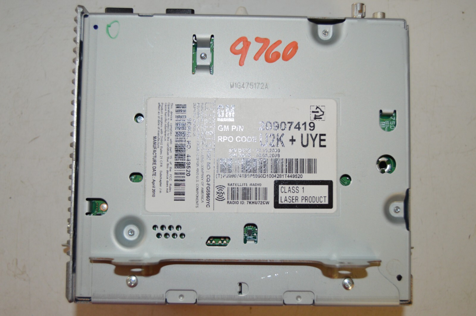 10 11 12 Chevy Cruze Equinox Camaro factory CD player radio 20907419 OEM