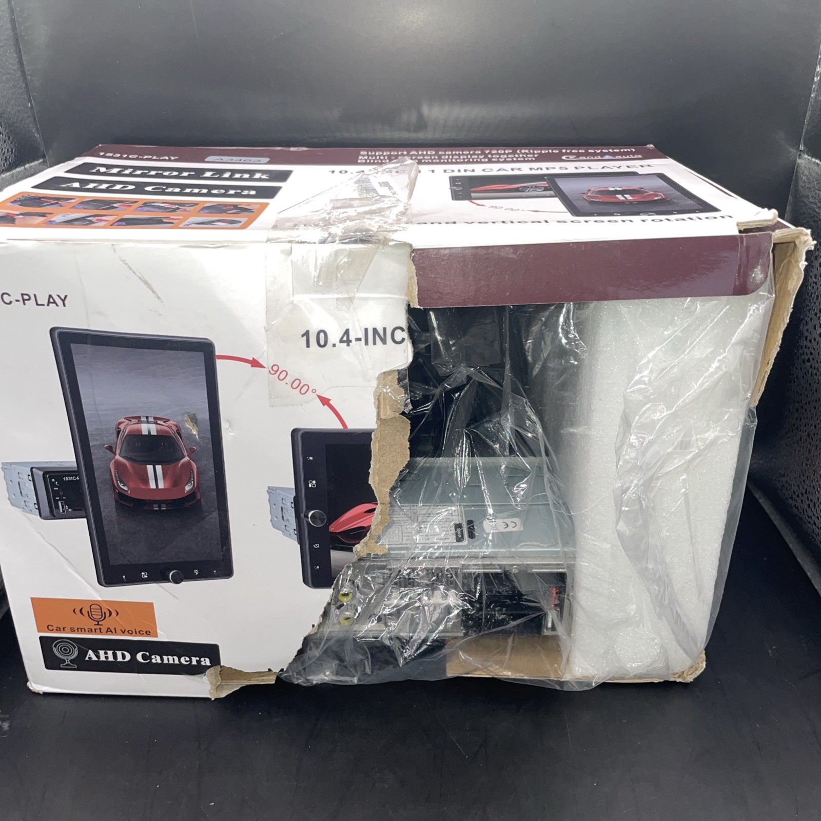 10.4 inch 1 din car MP5 player Open Box, Base Unit Only No Remote New