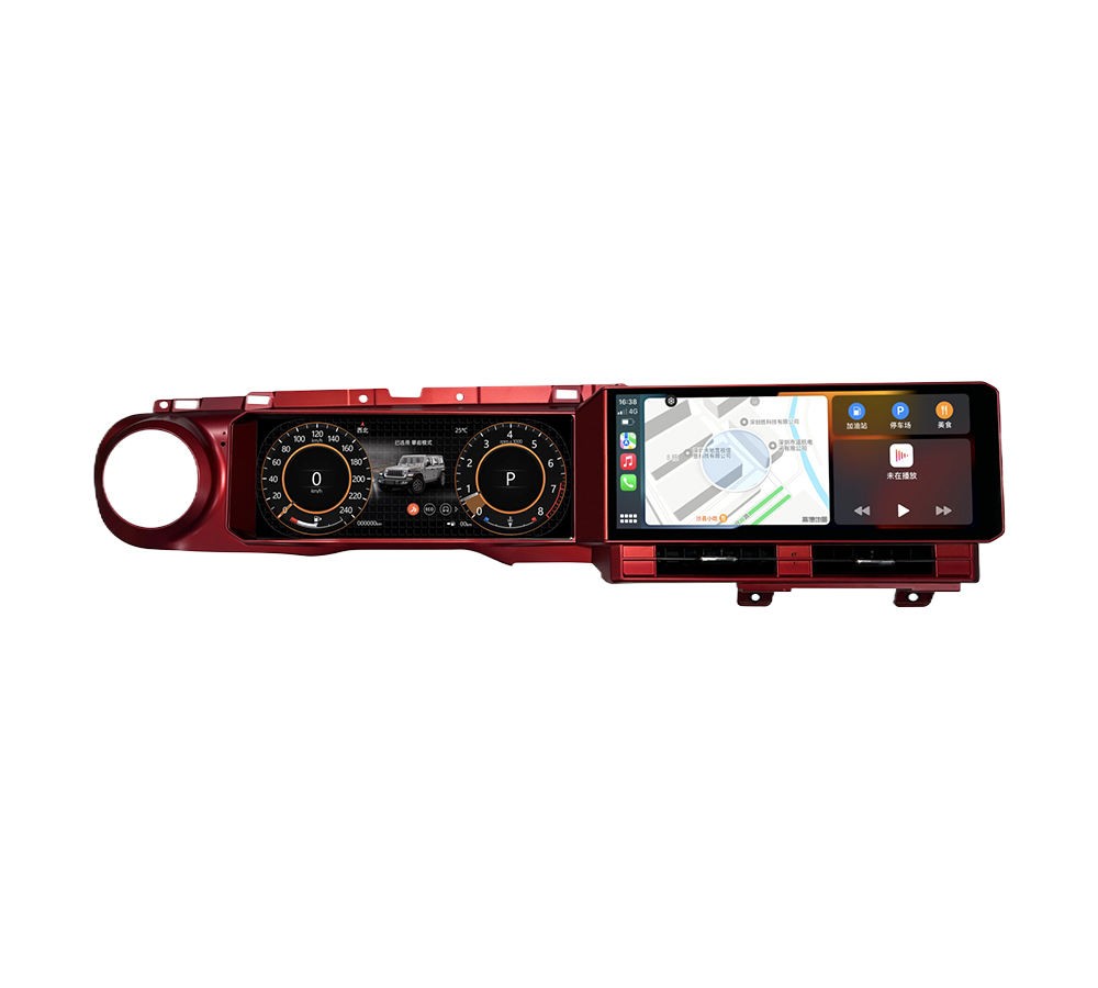 For 2018-2023 Jeep Wrangler JL Gladiator Dual Screen Digital Cluster Car Radio