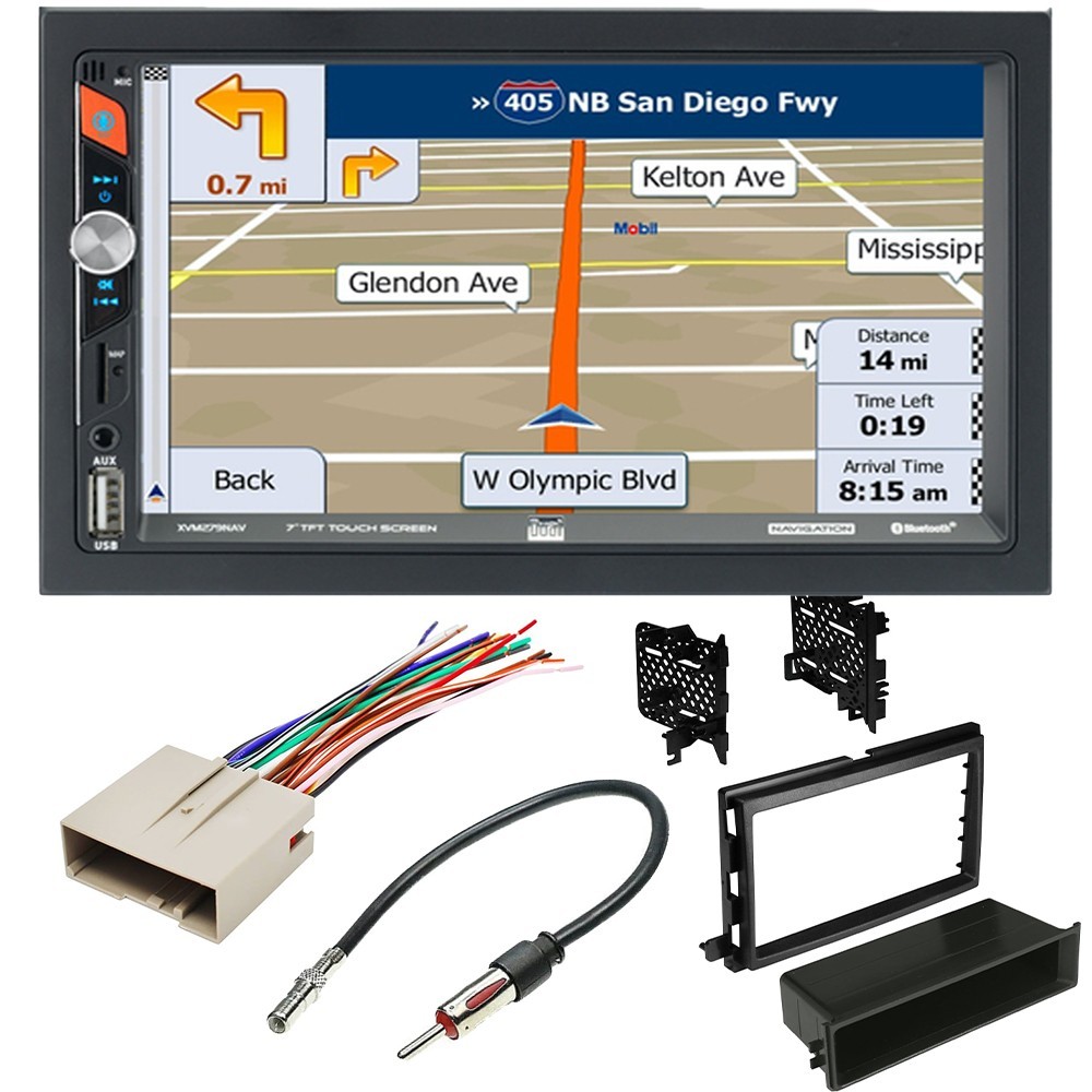 DUAL 7″ Navigation AM/FM Radio Car Stereo Bluetooth for For Ford F-150 2004-2014