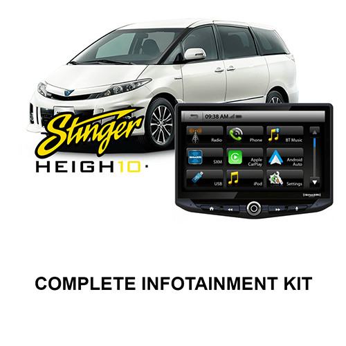 Stinger HEIGH10 Infotainment Kit to suit Toyota Estima Premium 2006-2016