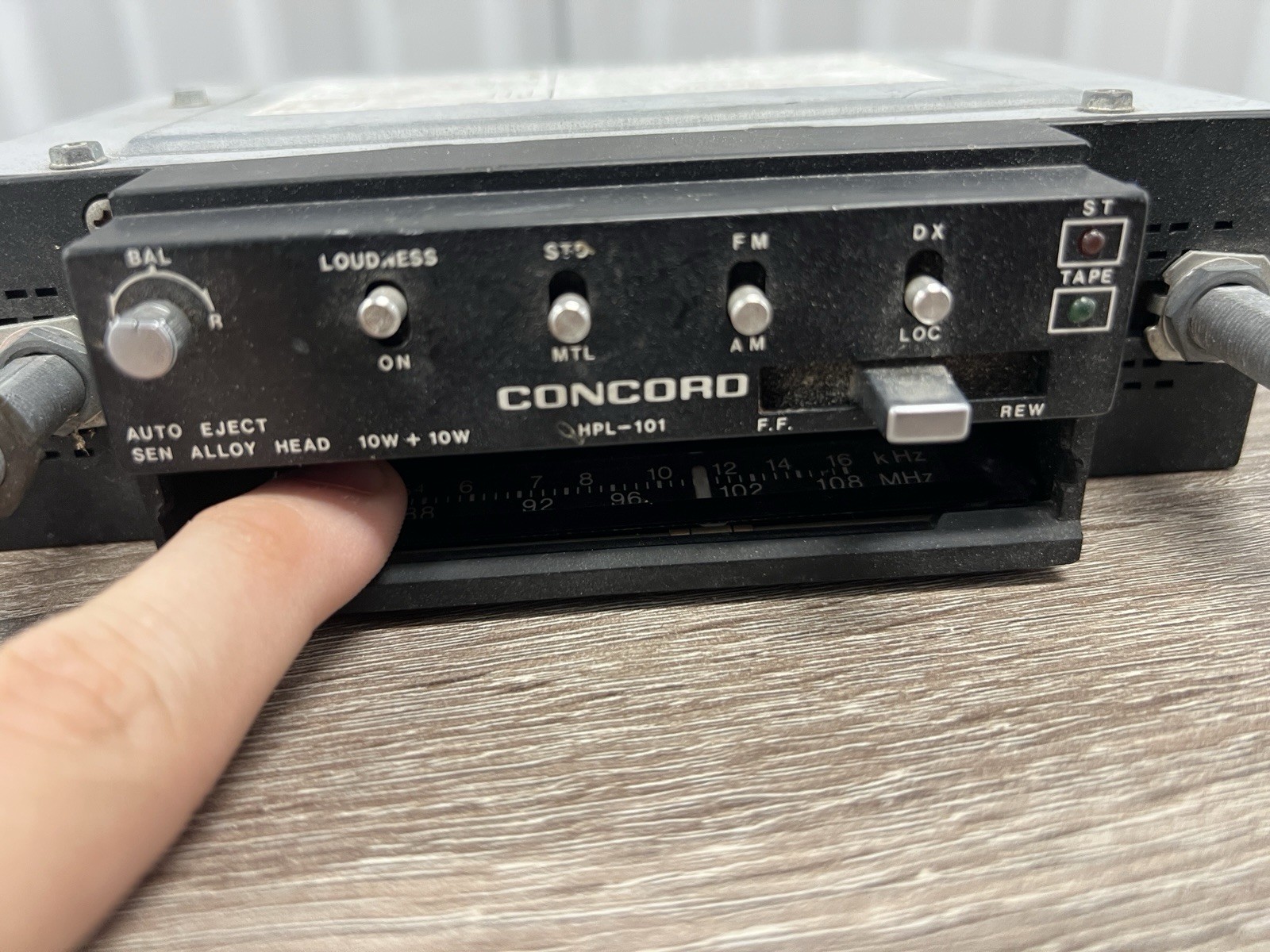 Concord HPL-101 Concord Original Car Radio Cassette Player