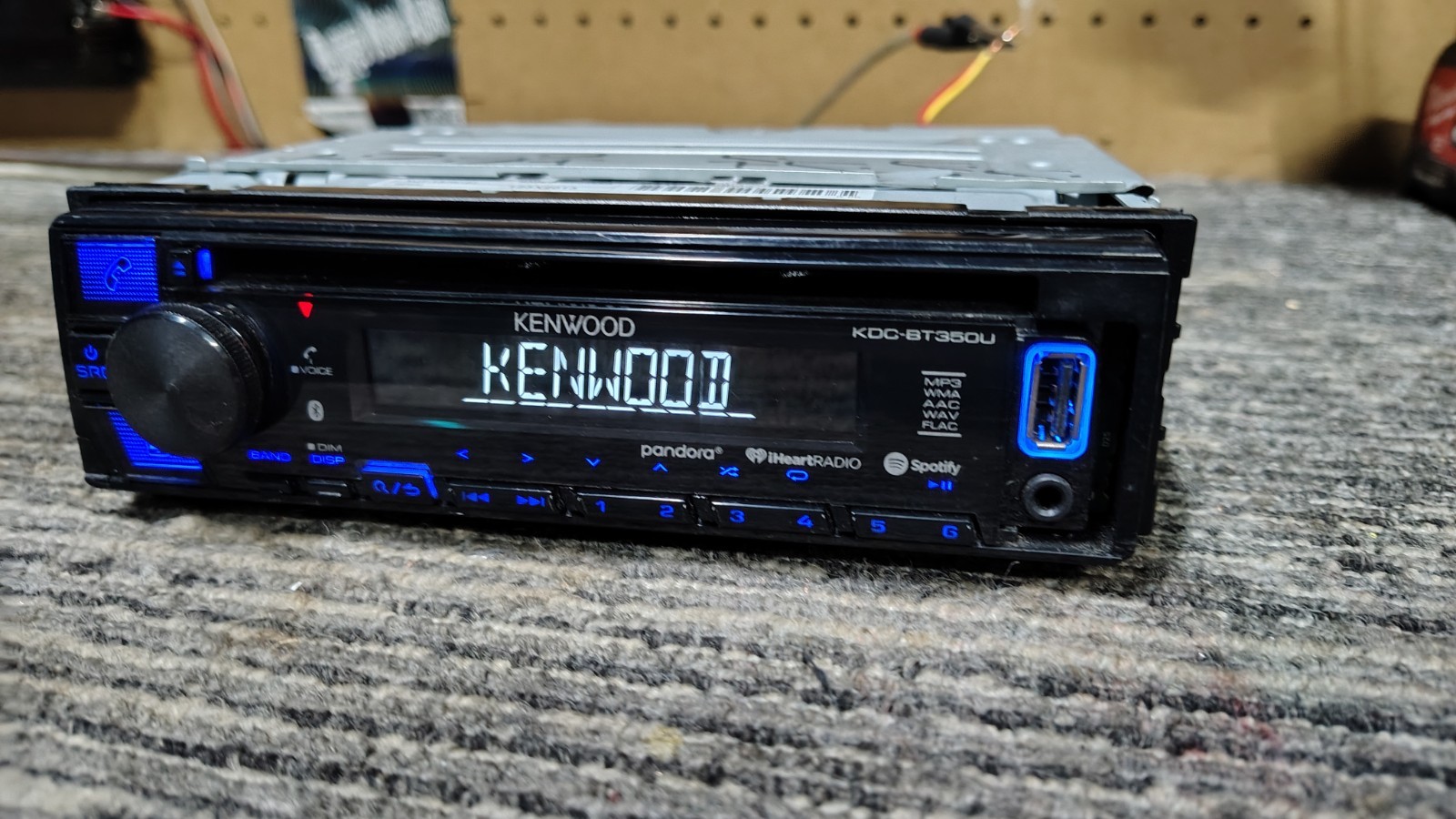 Kenwood KDC-BT350U Bluetooth 200w CD Player iPhone Android BT Tested ✅