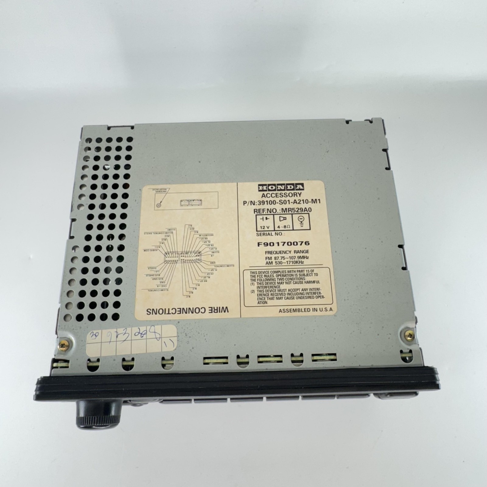 Honda OEM Car Stereo Radio Cassette Player 39100-S01-A210-M1 AM FM CD Tape USA