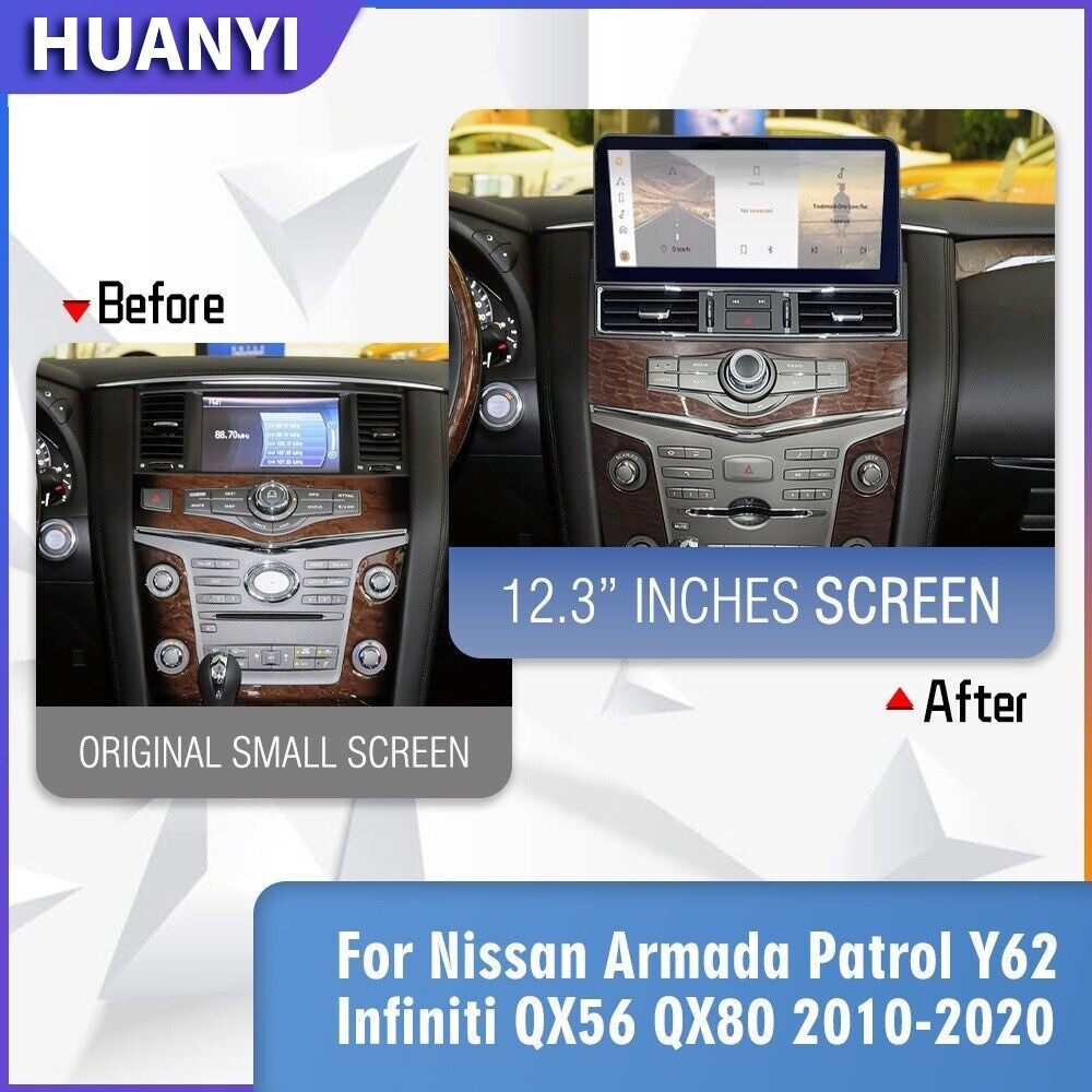 For Nissan Armada Patrol Infiniti QX56 QX80 Carplay Android Car Radio Stereo GPS