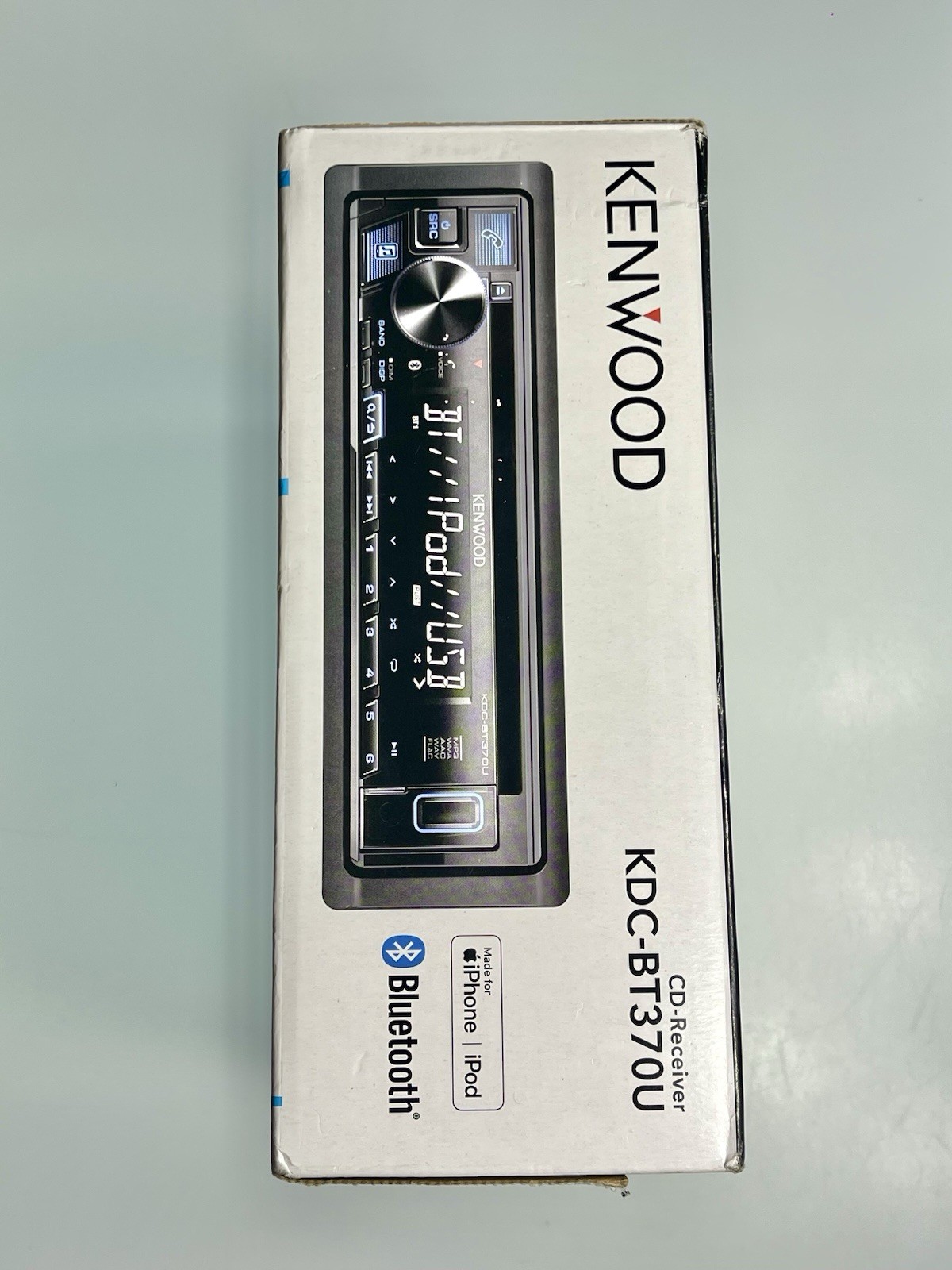Kenwood KDC-BT370U Bluetooth Car CD Player Android iPhone AM FM MP3 USB Aux