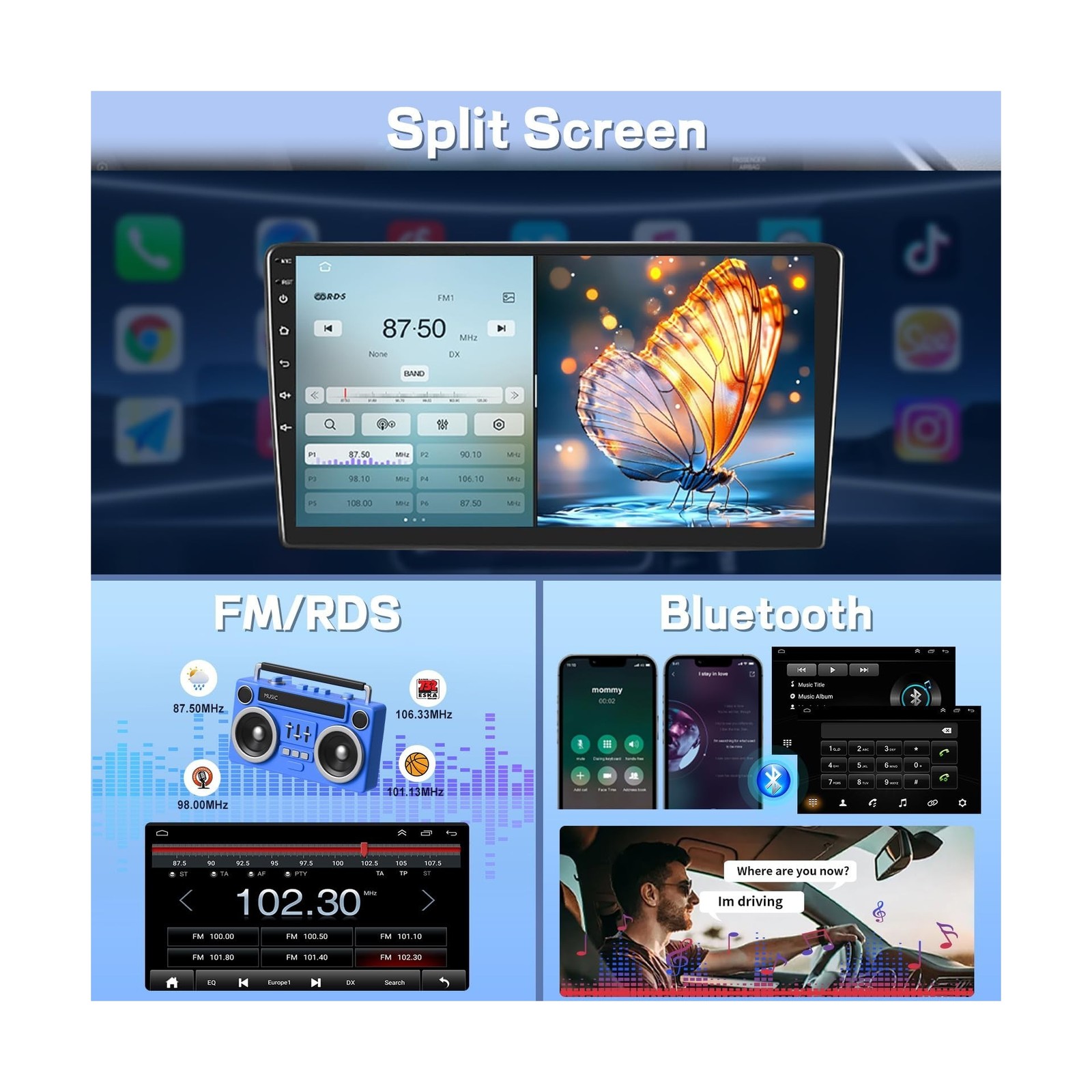 7” Android Car Radio for Ford F150 1997 1998 1999 2000 2001 2002 2003 2004, …
