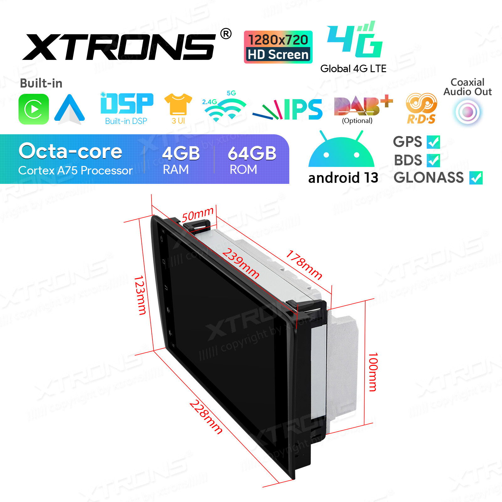 For Audi A3 S3 RS3 8P 8PA Android 14 Car Play 8-Core Car Stereo GPS Radio NAV 8″
