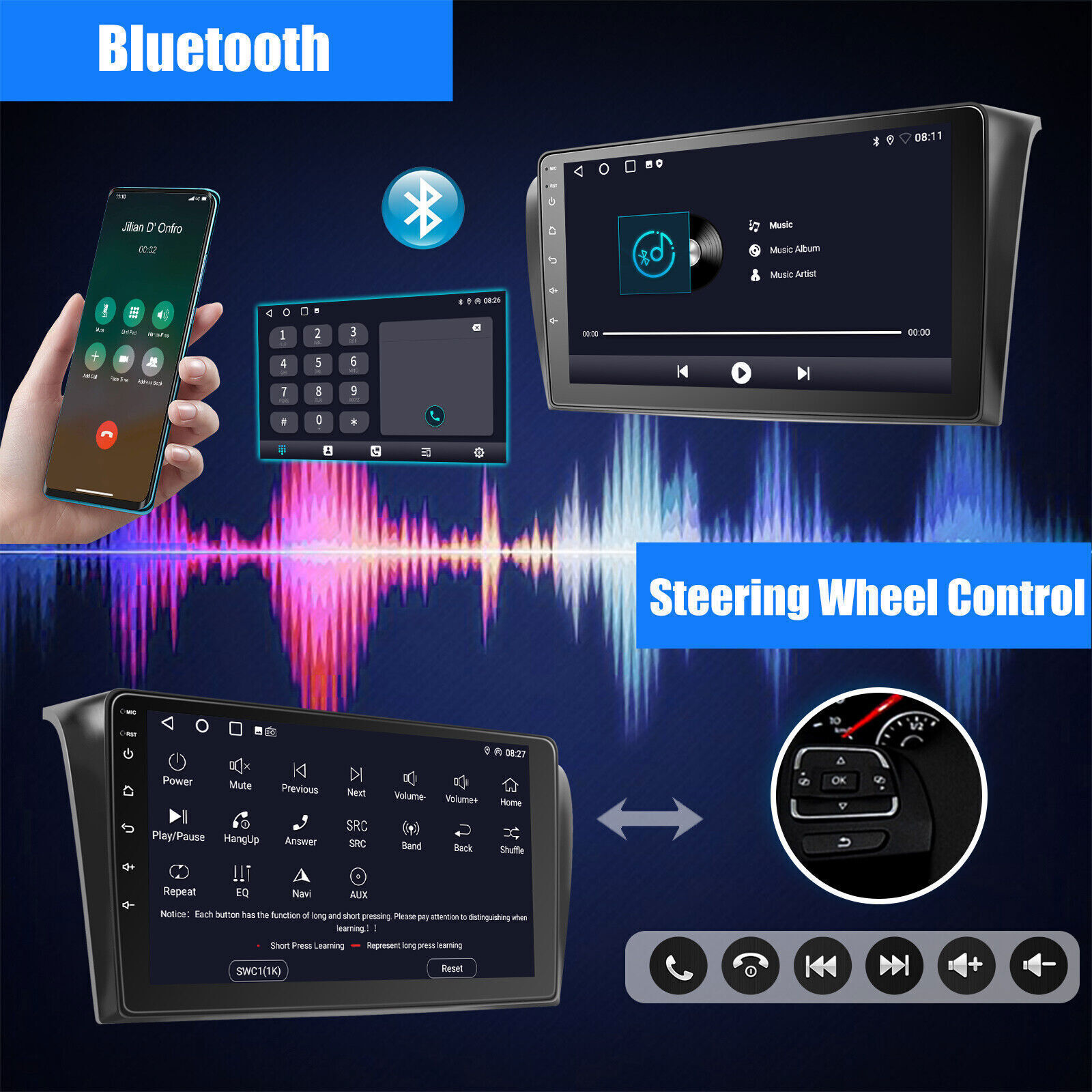 For Mazda 3 2004-2009 Android 12 Apple Carplay Car Stereo Radio GPS Navi 2+32GB