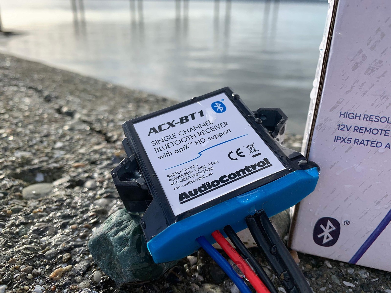 Audiocontrol Acx Bt1 Bluetooth Receiver Aptx Hd Ipx5 Waterproof Streaming