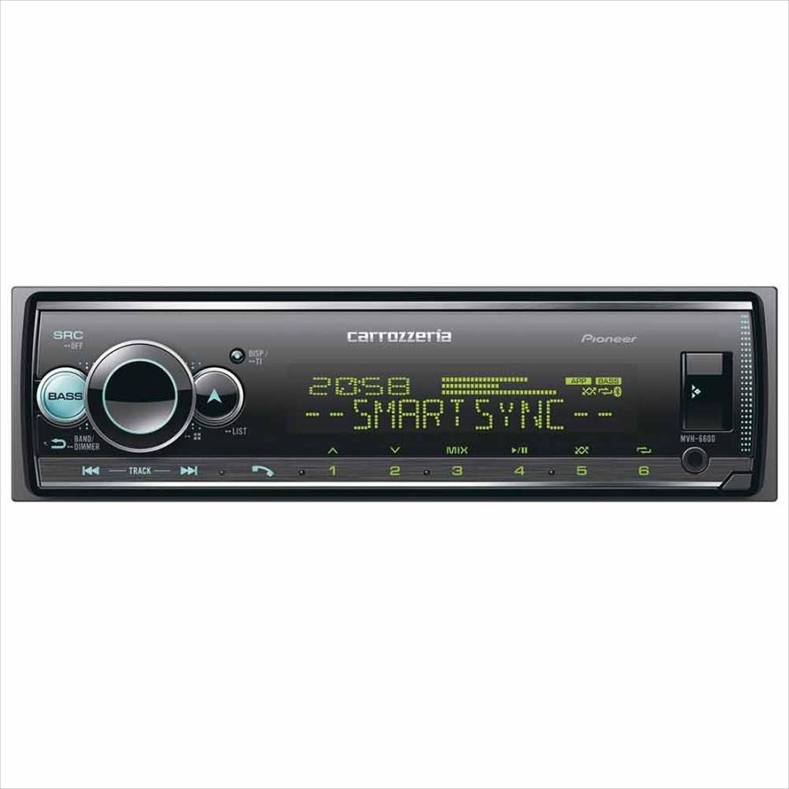 Pioneer Carrozzeria MVH-6600 1DIN USB/Bluetooth Car Audio Japan NEW
