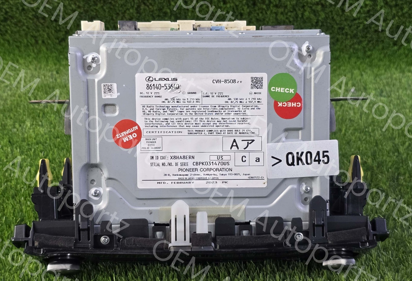 Lexus IS250 IS300 IS350 2020-2024 Gracenote Radio control Unit 86140-53640 Used
