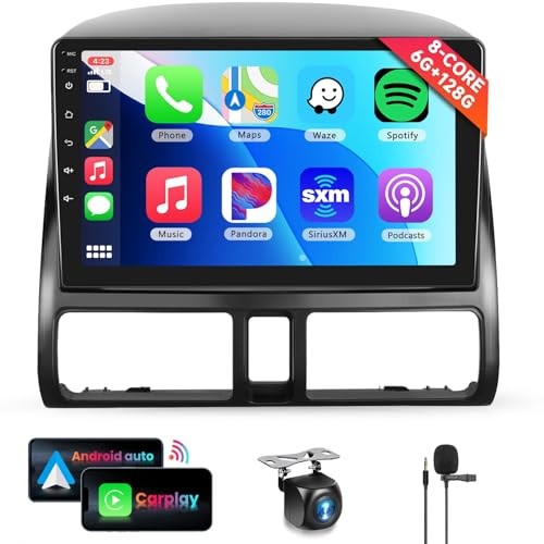 Car Radio Stereo for Honda CRV 2002-2006 with Wireless CarPlay 8 CORE 6G+128G