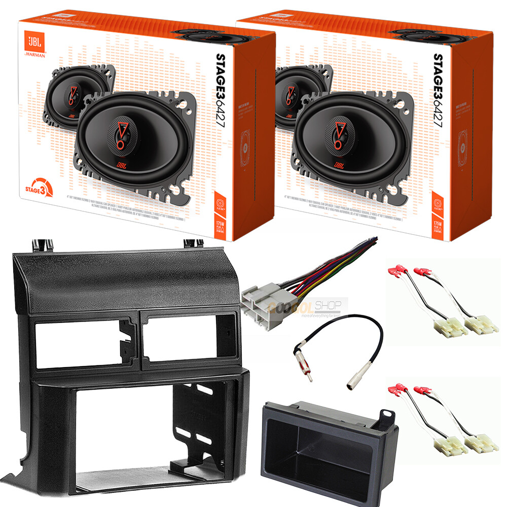JBL 4×6″ Speakers + Double DIN Radio Install kit For 1988-94 GM C/K 1500
