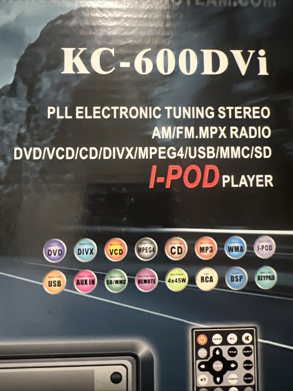 JC POWER KC-600DVi CAR DVD AM FM MPX RADIO DVD VCD CD DIVX MPRG4 USB SD NEW