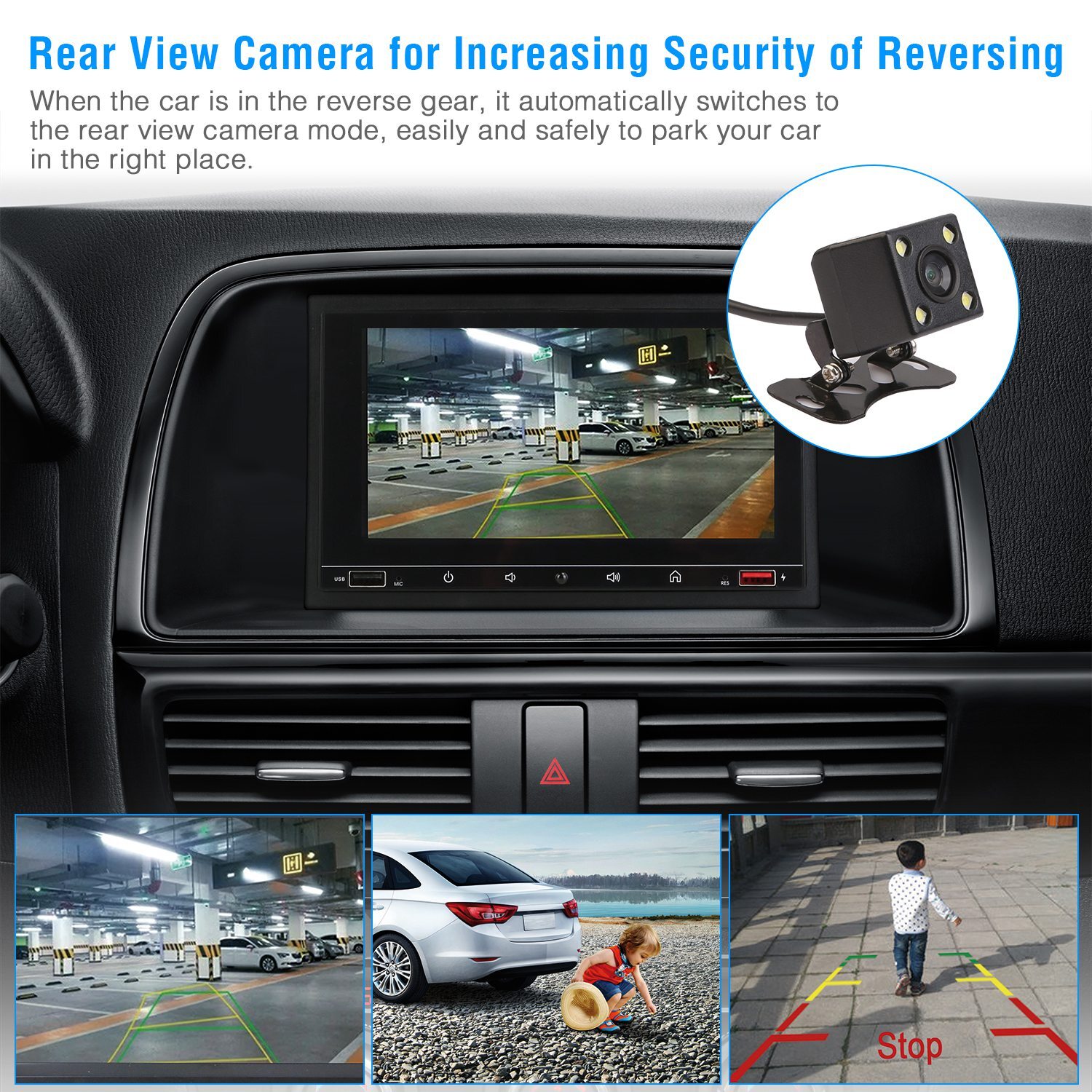 7″ Universal Wireless Car MP5 Player Touch Screen FM Radio Camera Remote Control