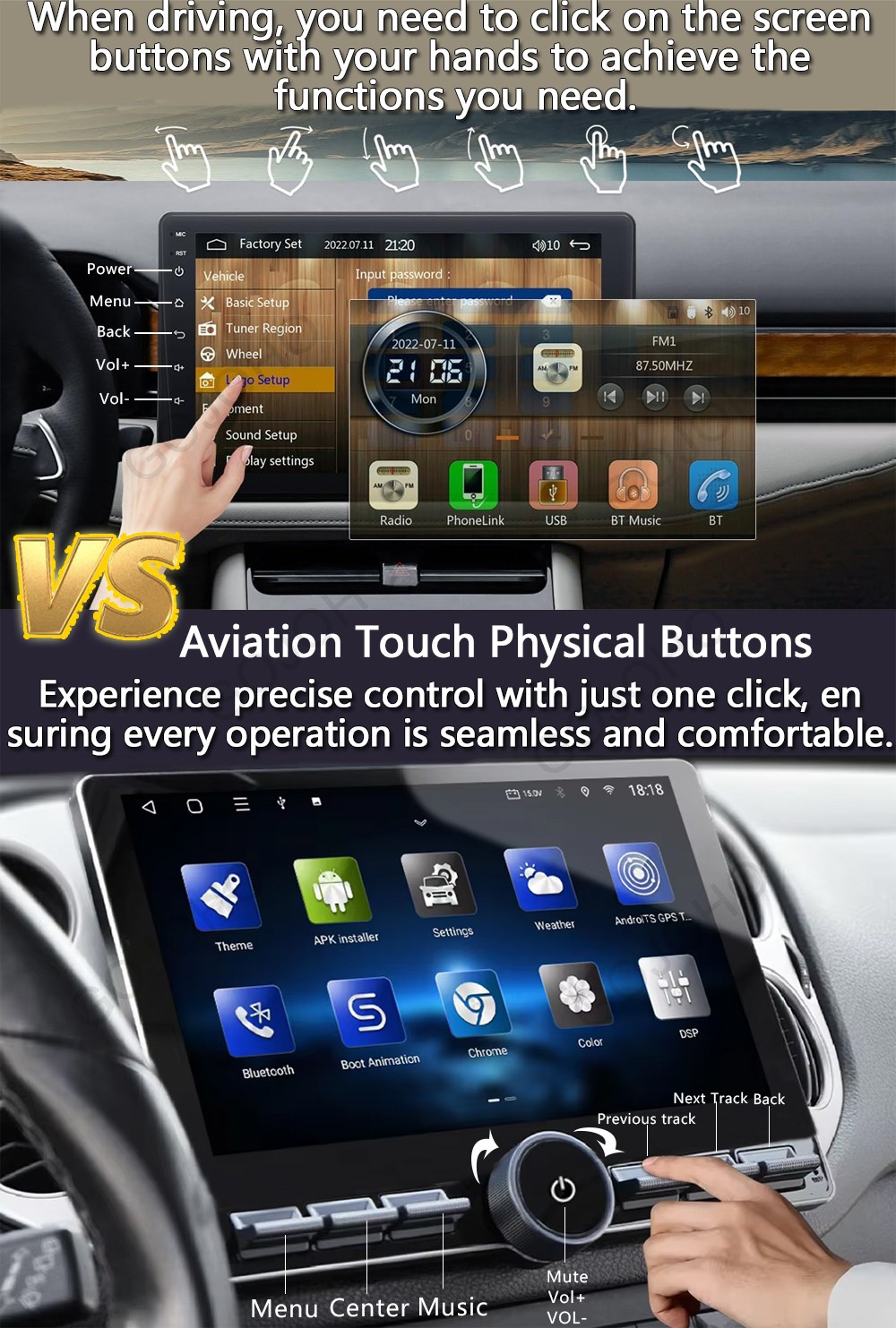 For Honda CRV 2007-2011 Caro Radio 64G Stere Navi WiFi Wireless Carplay GPS+Cam