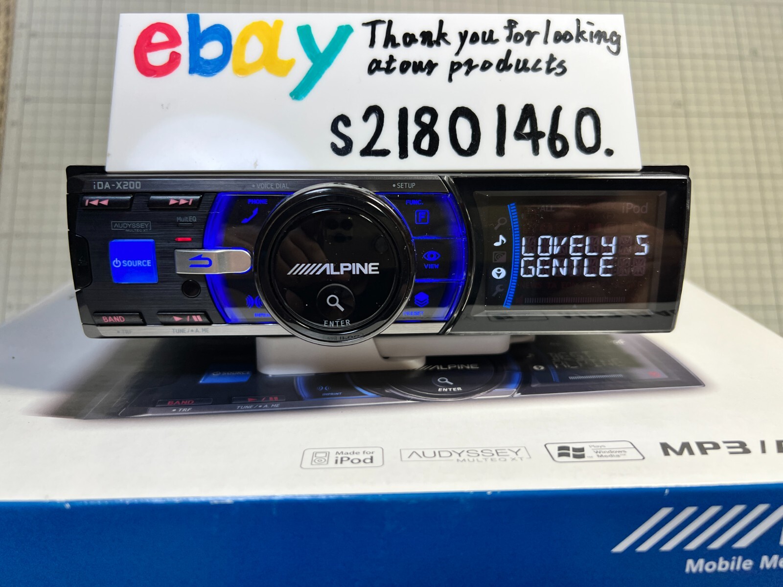 ALPINE iDA-X200 MP3/WMA/AAC USB Player Audio Head Unit Bluetooth JDM Near Mint
