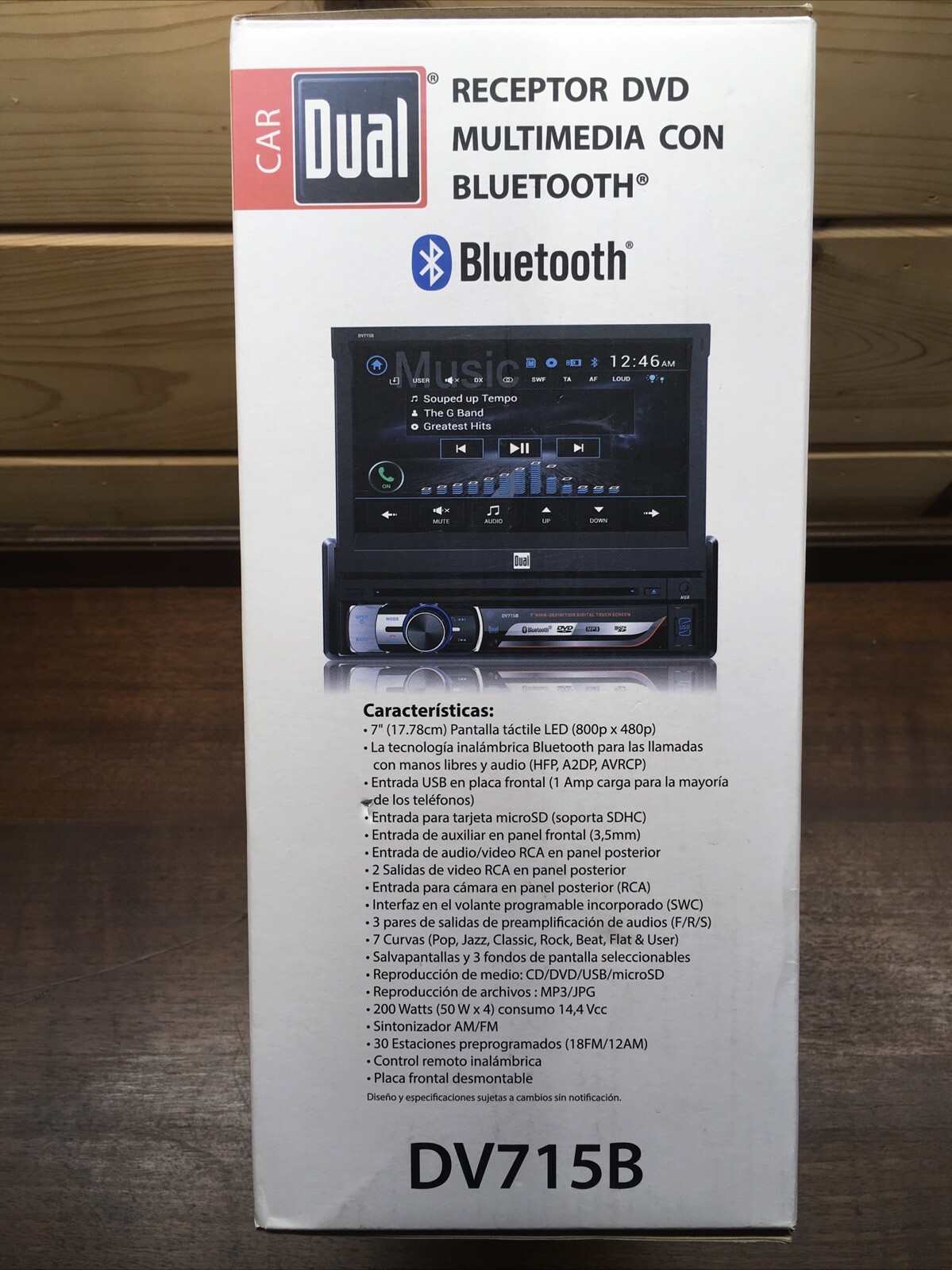 🔥Dual Multimedia DVD Receiver DV715B 7″ Flip Touchscreen W/Bluetooth USB SD