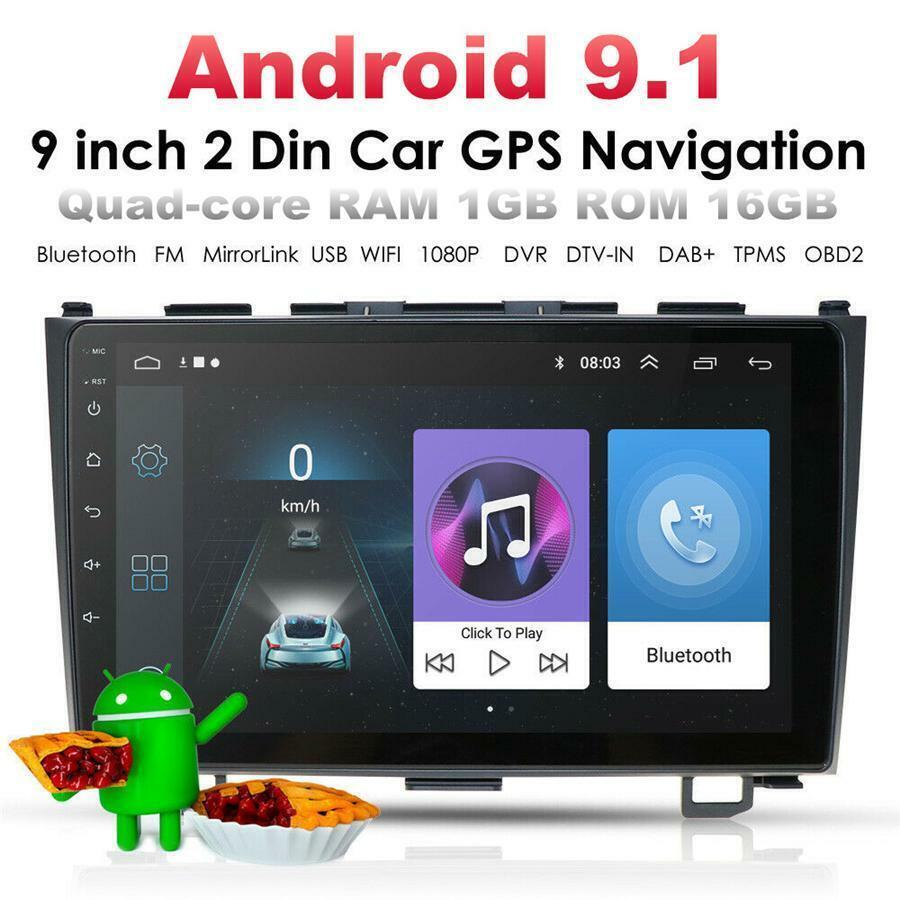 For Honda CRV 2006-11 9” 1GB＋16GB Car Stereo Radio GPS WIFI 4G Mirror Link OBD
