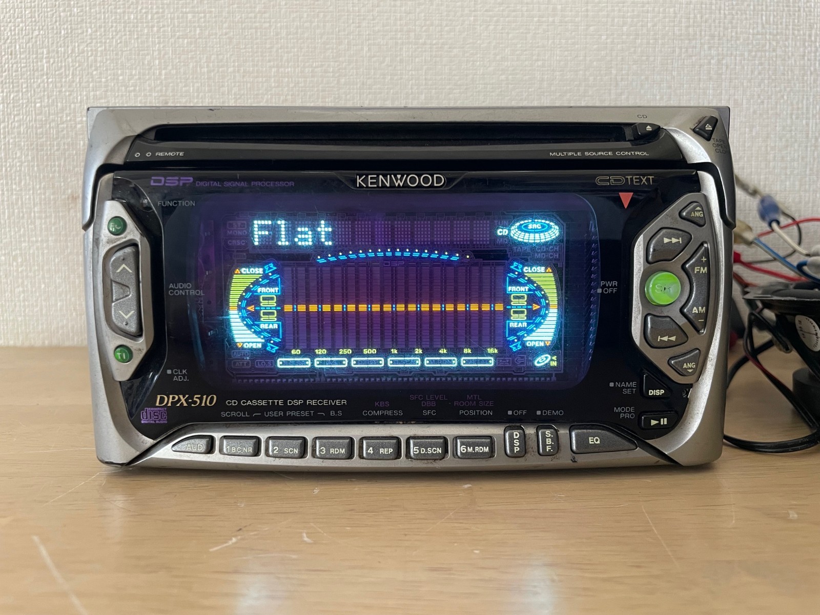Kenwood DPX-510 2DIN Car Audio CD Cassette Tuner Bluetooth Player Tested Working