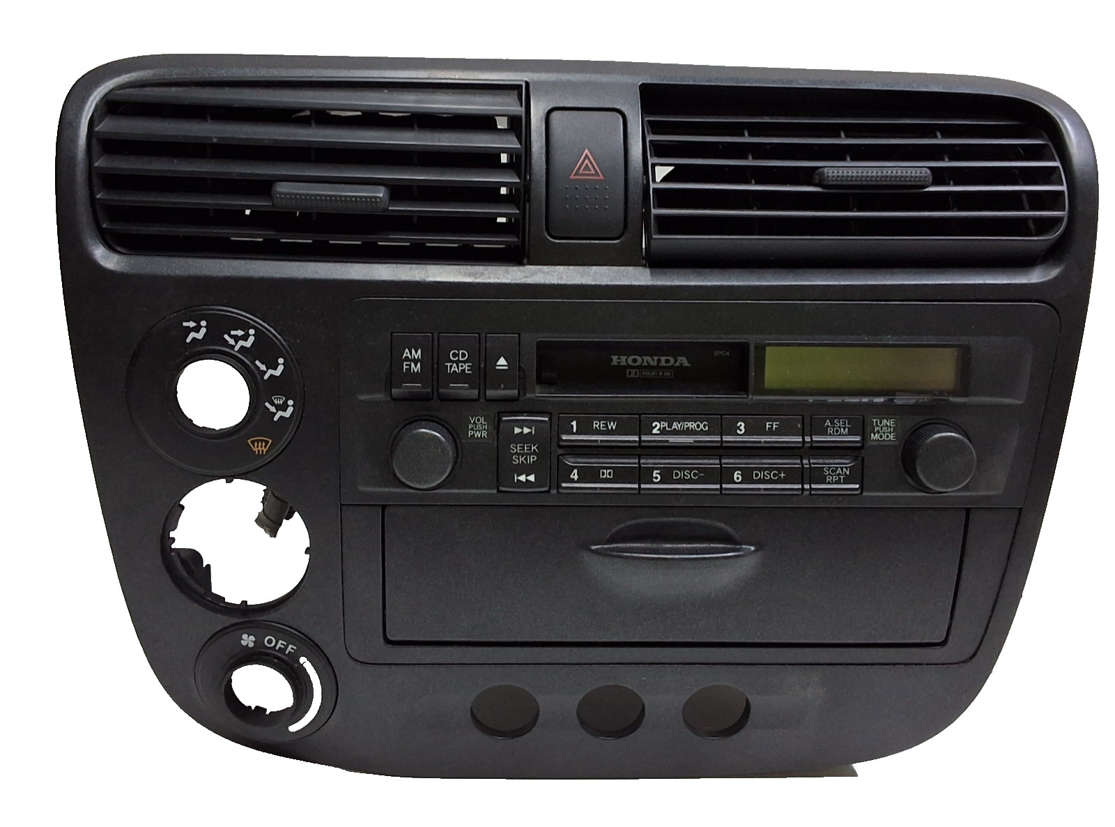 01 02 Honda Civic coupe AM FM cassette radio receiver OEM 2PC4 39100-S5P-A110-M1