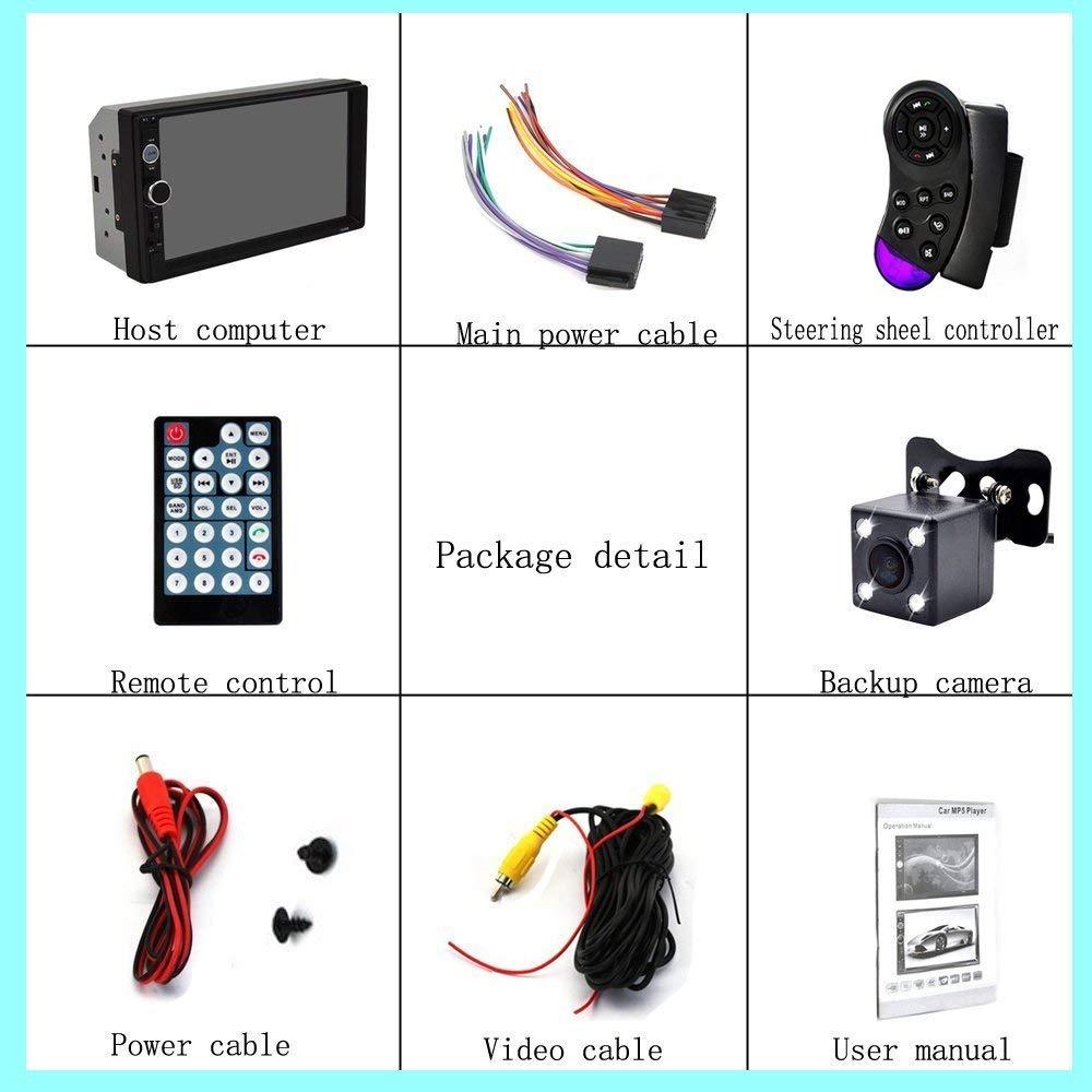 Estereo De Pantalla con Bluetooth Para Coche Carro Auto MP5 Player USB/SD/AUX/FM