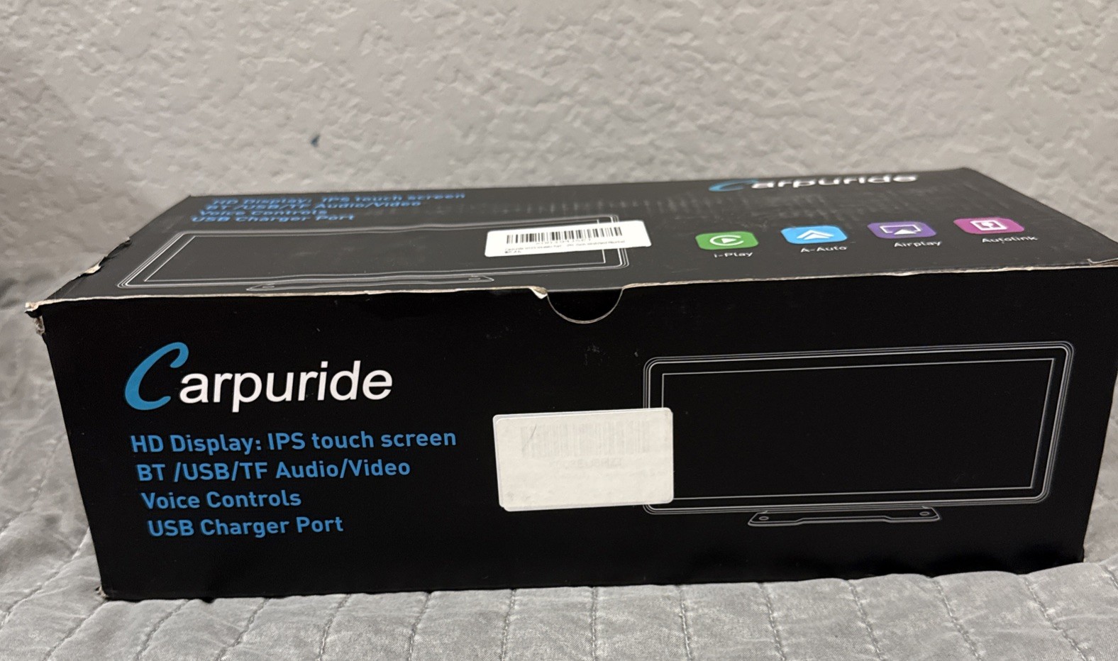 CARPURIDE W103 HD Display: IPS Touch Screen BT/USB/TF Audio/Video, Voice Control