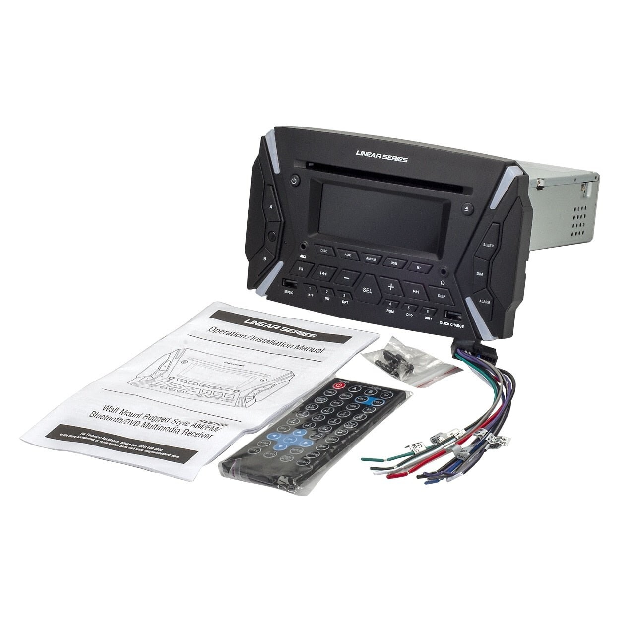 Linear Series RV6100 | AM/FM & BT/DVD Wall Mount Receiver | Factory Renewed