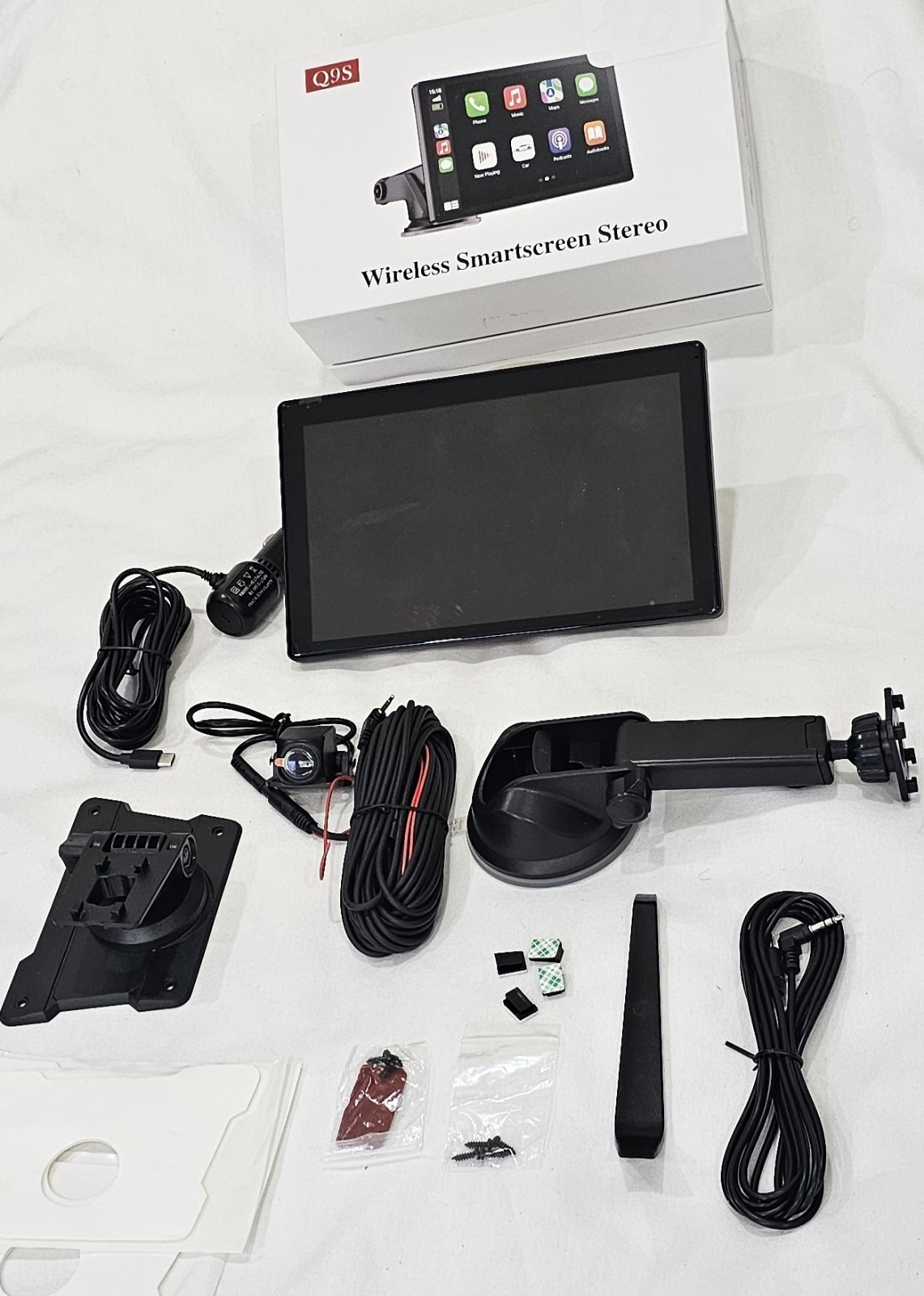 Hauxiy Q9S Wireless Smartscreen Stereo – CarPlay and Android Auto