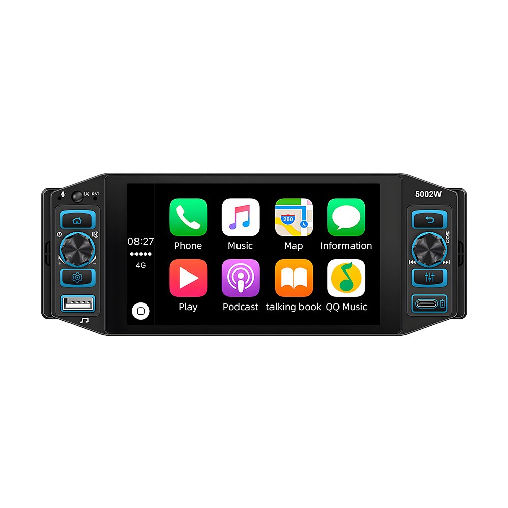 1Din Car Multimedia MP5 Player Touch Screen FM/RDS Radio Stereo Mirror Link