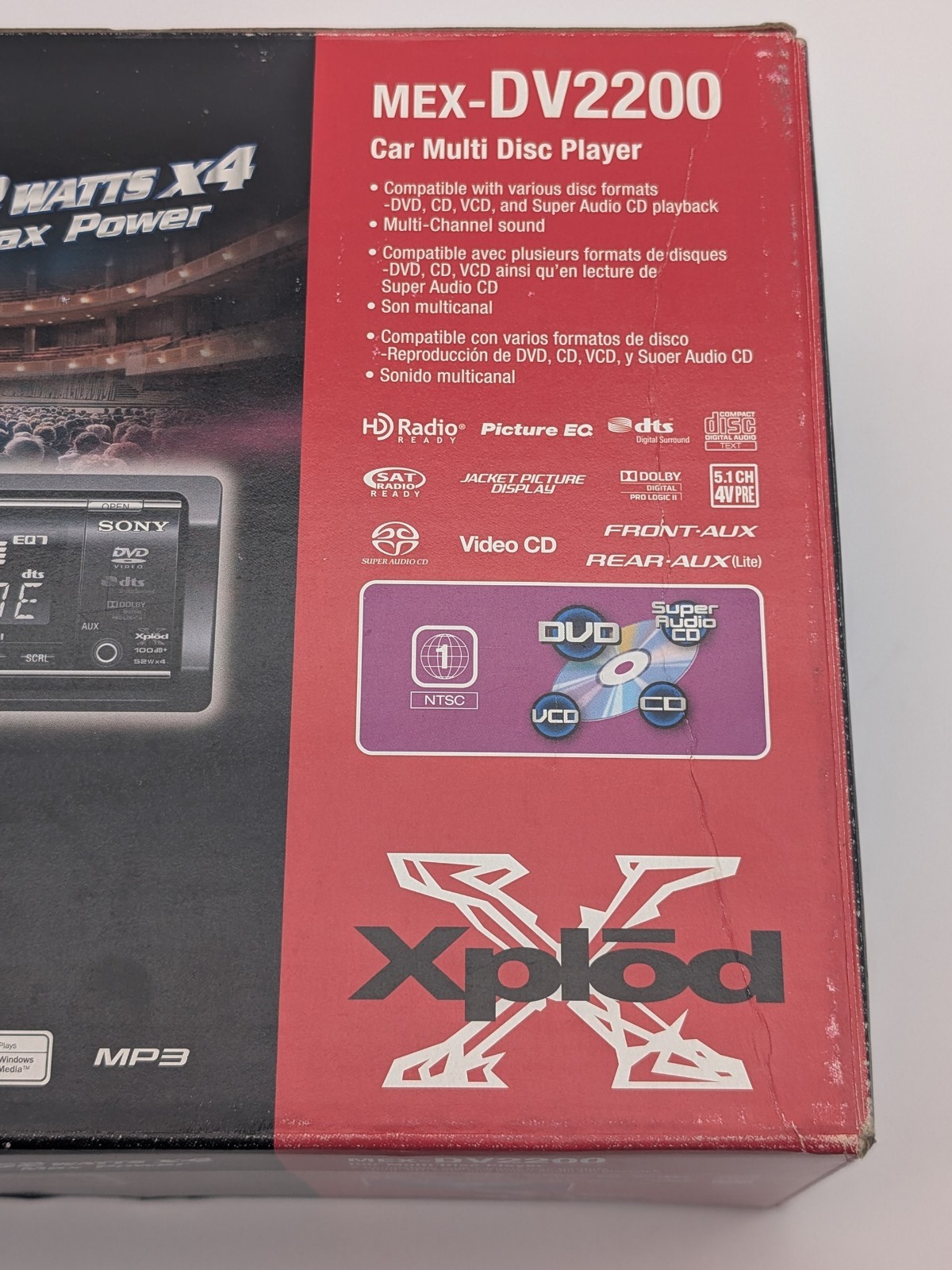 NOS Sony MEX-DV2200 CD DVD SACD AM FM AUX Dolby Digital Pro Car Receiver Player