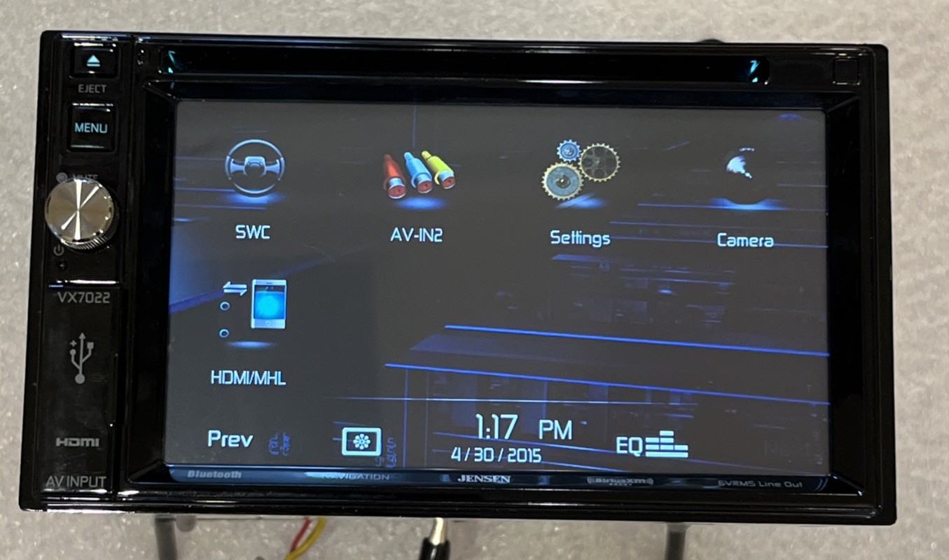 Jensen VX7022 Navigation Touchscreen Bluetooth Pandora USB DVD Player