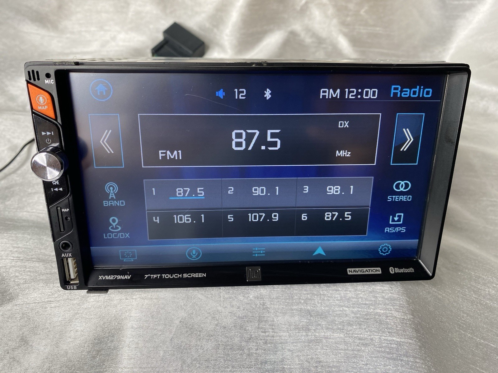 Dual 7″ LCD Navigation Media Receiver AM/FM Car Radio Tuner 2DIN, Mod XVM279NAV
