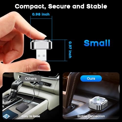 2026 Mini Wireless CarPlay Android Auto 2 in 1 Adapter – Converts Wired to
