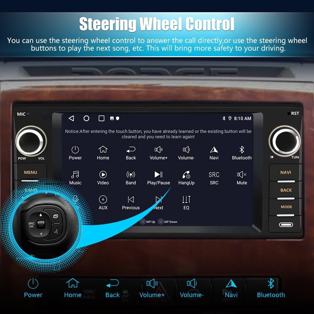 Vratzn Android 13 Car Radio Stereo for Dodge RAM 1500 2500 3500 2009 2010 201…