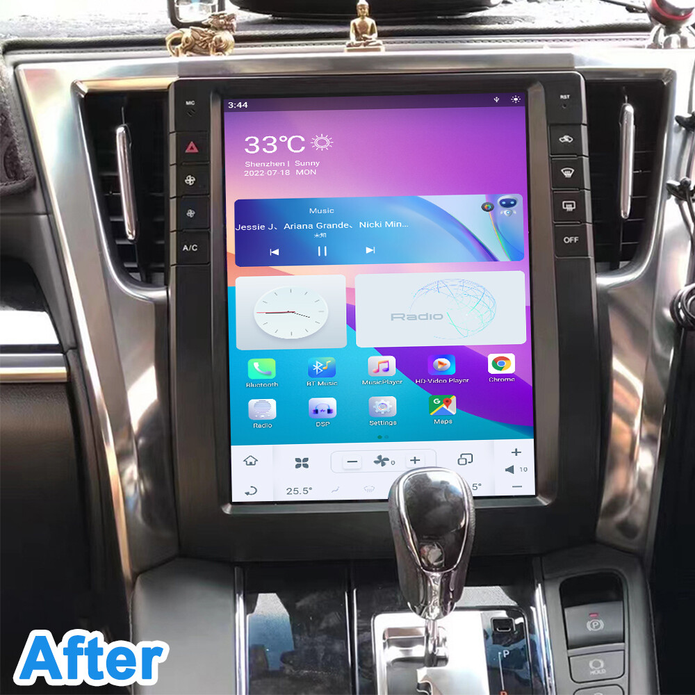 Car Stereo for Toyota Alphard 30 2015-2019 GPS Carplay DSP Bluetooth Music SWC
