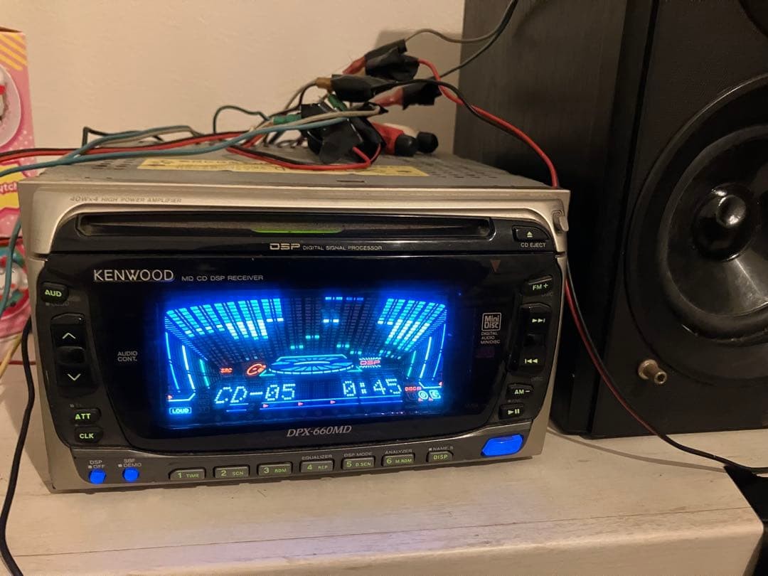Kenwood DPX-660MD 2DIN CD MD DSP Receiver Car audio Equalizer Analyzer JDM