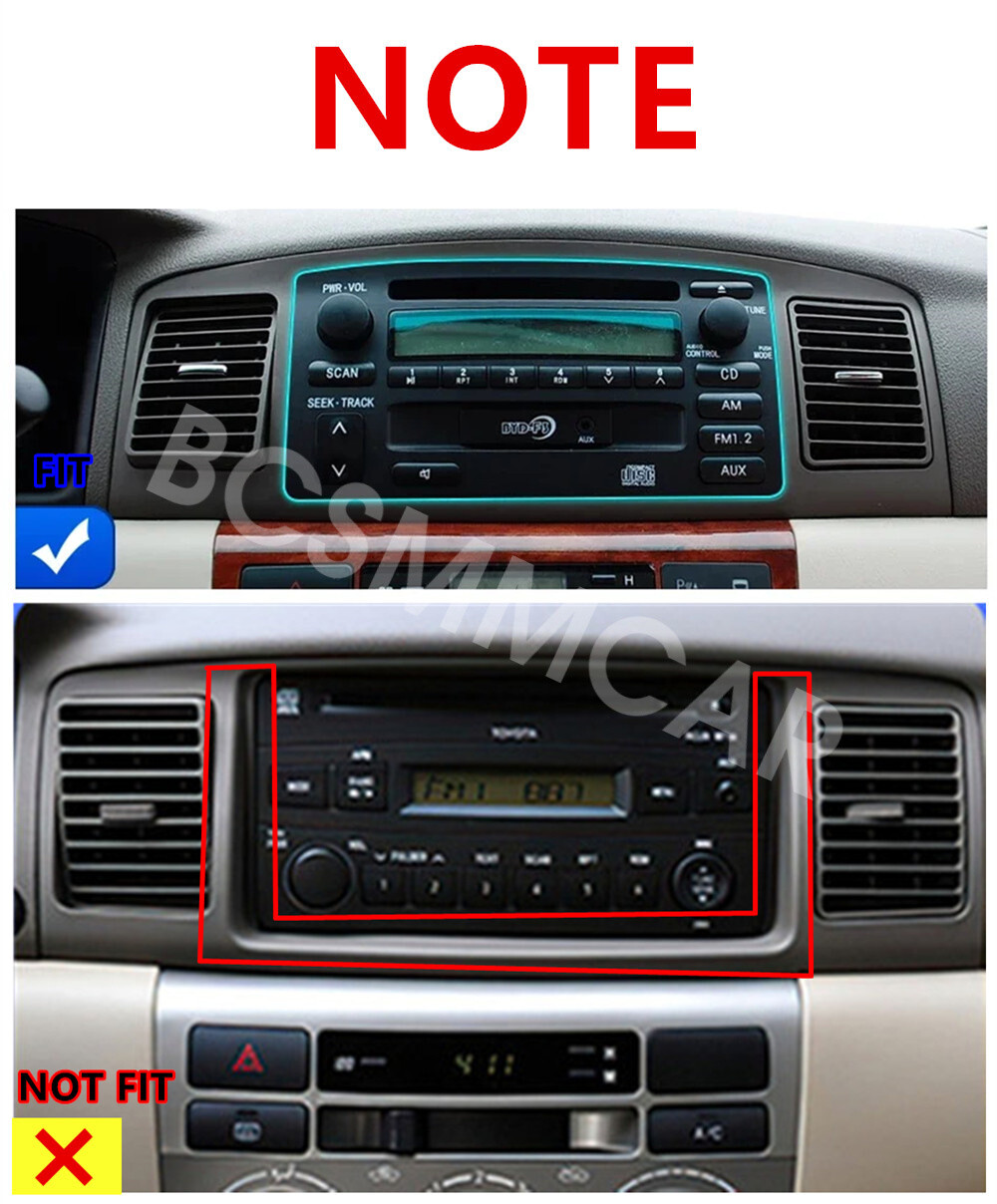 Fit For Toyota Corolla 2003-2008 Double Din Car Stereo Touch Screen Radio Player