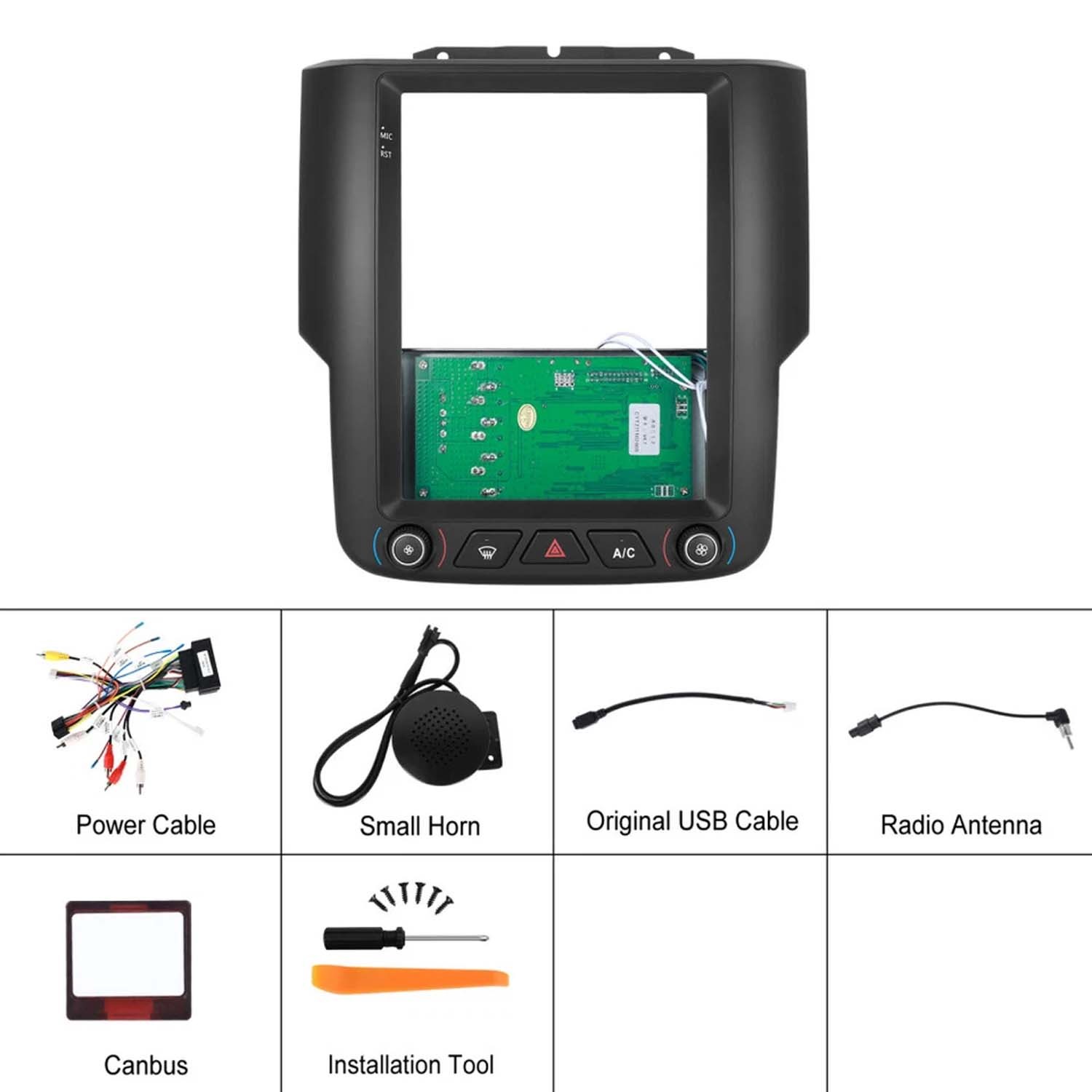 9.7″ For 2013-2018 Dodge Ram 1500 2500 3500 Android 13 Car Stereo Radio GPS Navi