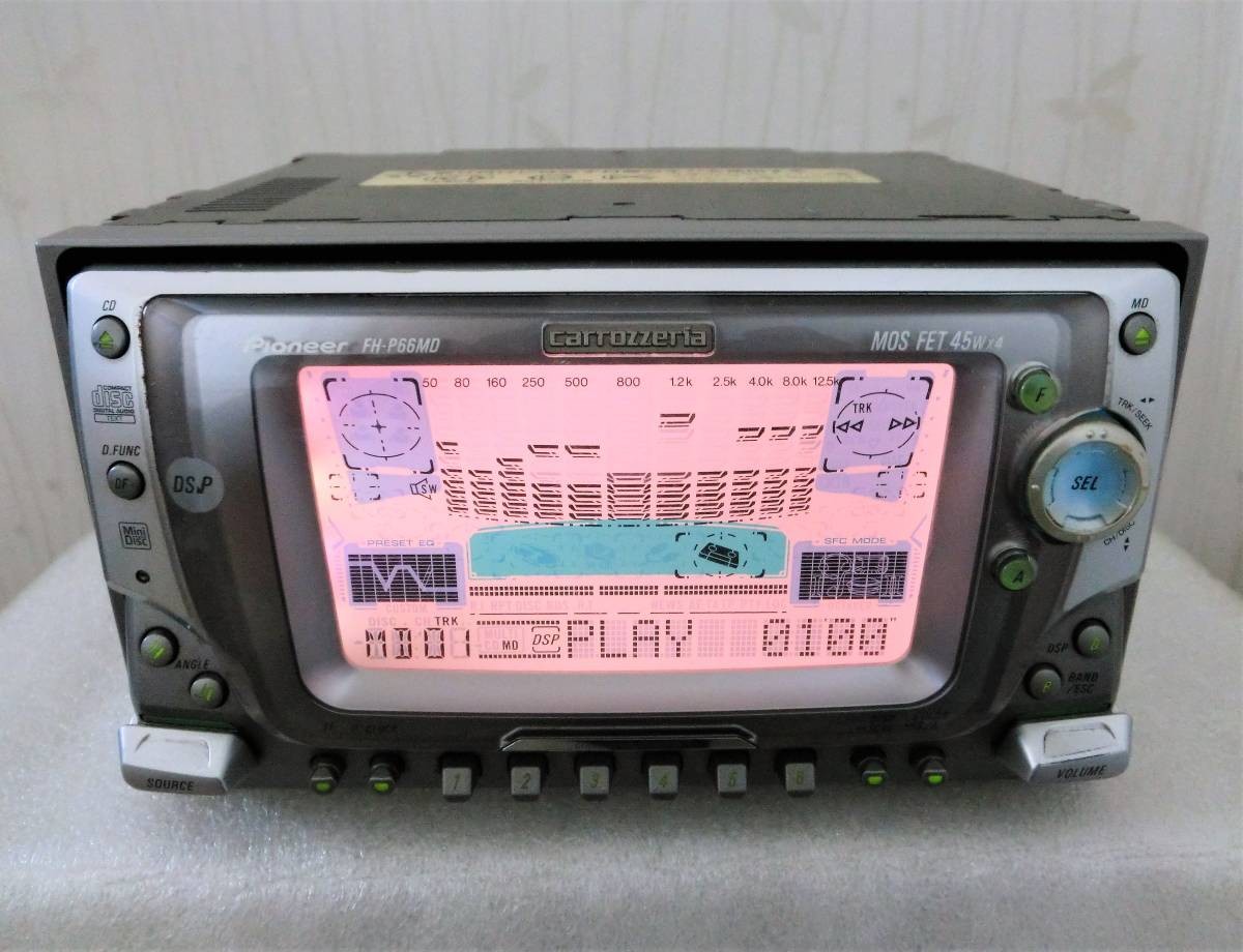 Pioneer Carrozzeria FH-P66MD 2DIN MD/CD Tuner DSP Main Unit Car Audio Japan