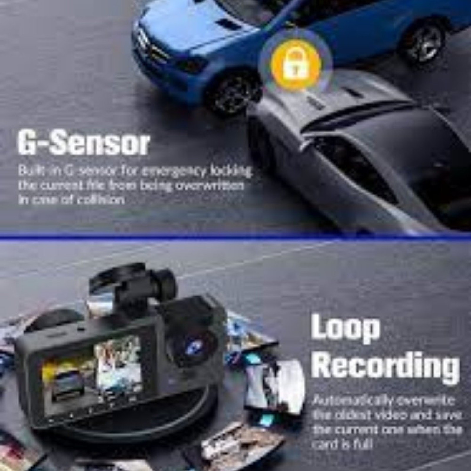 🔥Bwrethay Dash Cam Front/Rear Inside, 4K HD Dash Cam for Cars 70° Wide Angle