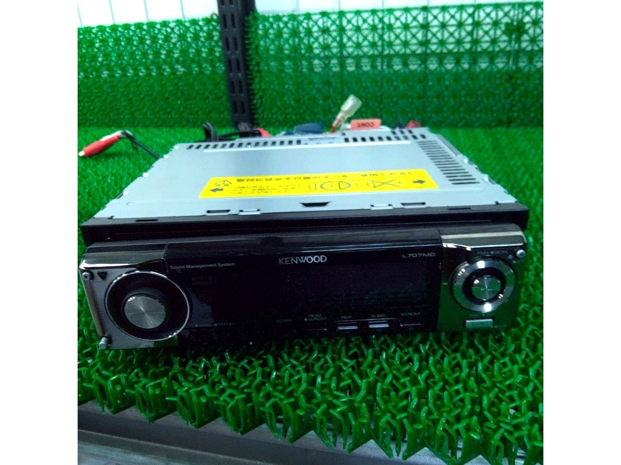 Kenwood L707MD Car Stereo Receiver Tested Working CD MD w/ Manual, Harness
