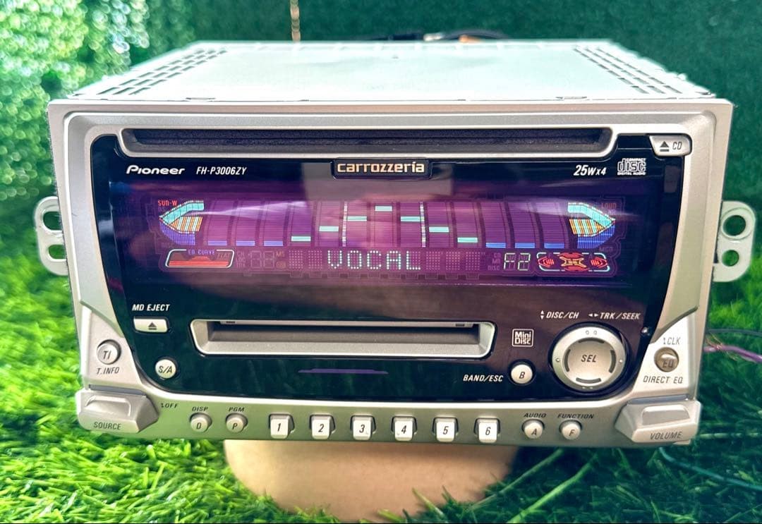 Pioneer Carrozzeria FH-P3006ZY 2DIN CD MD Player Receiver Car Stereo Equalizer