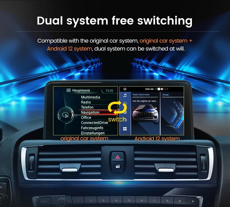 8.8inch For BMW 3/5 Series E60 E90 CIC Android 13 Car Stereo Radio GPS Carplay