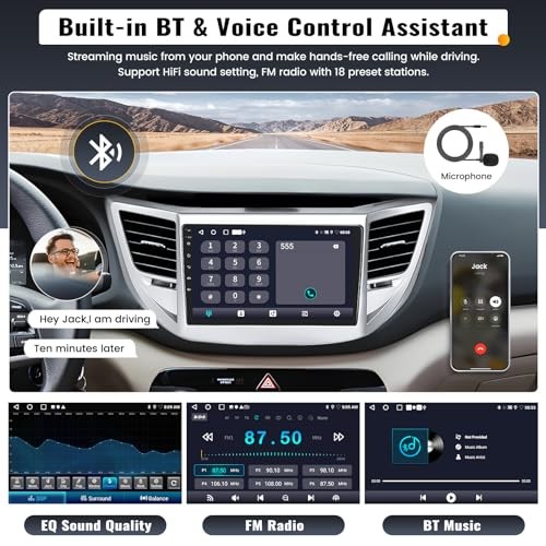 9 Inch Android Car Stereo for Hyundai Tucson 2015-2018 Radio Wireless 2G+64G