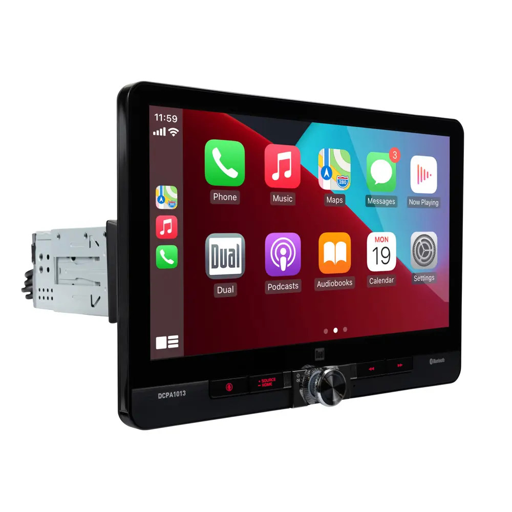 Dual DCPA1013 10.1″ Single-DIN Floating Touchscreen Multimedia Receiver